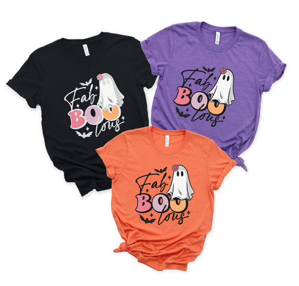 Fab Bou Lous Halloween Shirt,Ghost Shirt, Halloween T-Shirt, Spooky Shirt, Ghost Shirt, Women's Halloween Shirt, Halloween Party Shirt