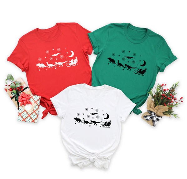 Christmas Shirt, Retro Christmas Shirt, Christmas Dinasaur Shirt