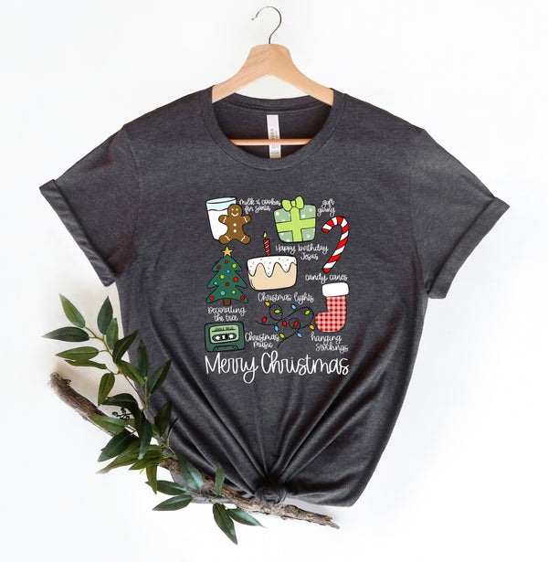 Retro Christmas Shirt, Christmas Thing Shirt for Women, Christmas Tree Shirt, Christmas Gift for Her, Christmas Night Shirt
