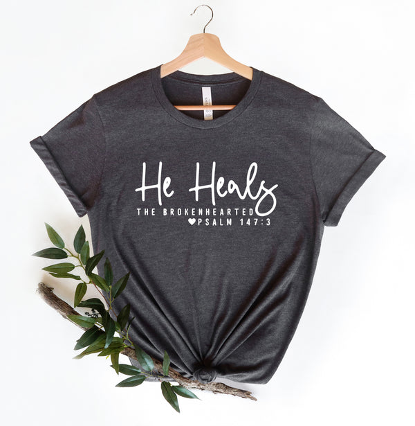 He Heals Shirt, Christian Shirt, Christmas Shirt