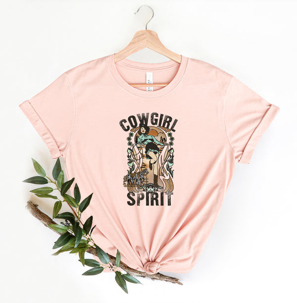Cow Girl Spirit Shirt, Cow Shirt, Girl Shirt , Retro Shirt