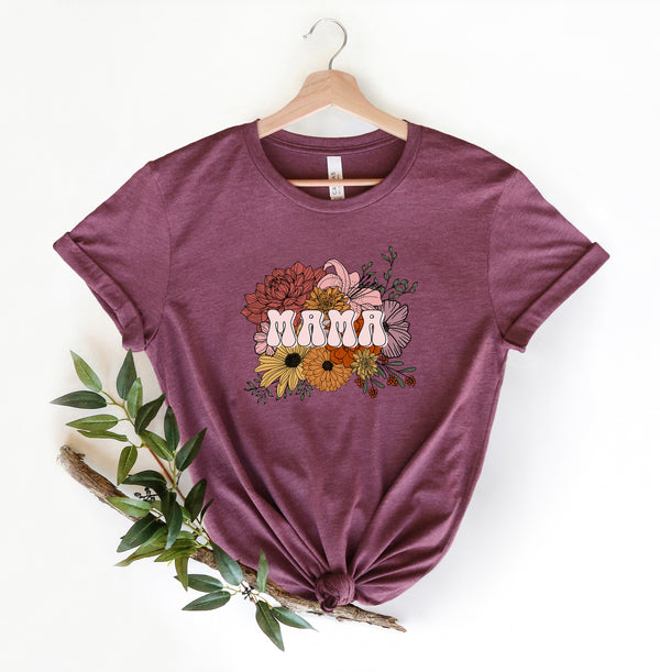Floral Mama Shirt, Vintage Mama Shirt, Retro Mom Shirt, Retro Outfit for Women, Mom Gift, Mother's Day Shirt