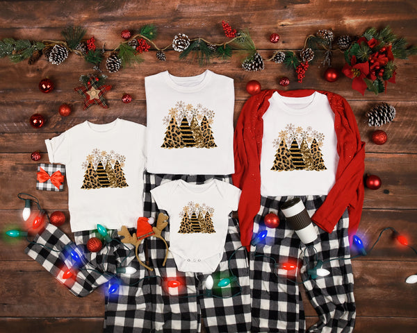 Leopard Christmas Tree Shirt , Christmas Tree Shirts