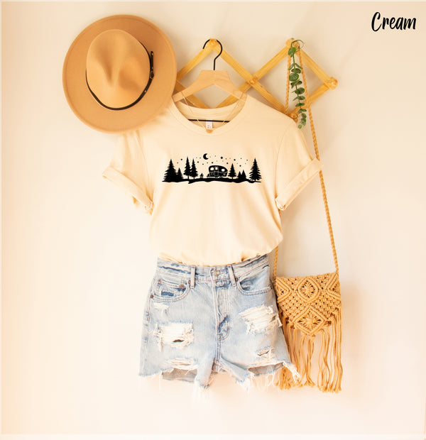 Camper in Forest Shirt, Forest Shirt