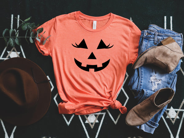 Halloween Pumpkin Face Shirt, Pumpkin Face Shirt