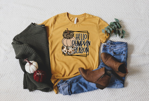 Hello Pumpkin Season Shirt, Fall Shirt