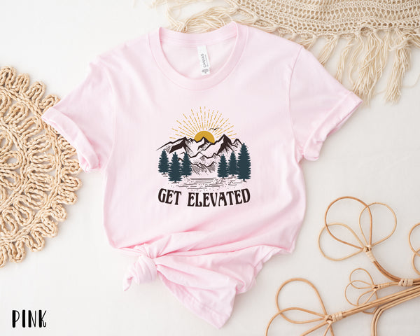 Get Elevated Shirt, Hiking Shirt, Camping Shirt, Mountain Shirt, Adventure Shirt, Travel Shirt, Outdoor Shirt, Nature Lover Shirt