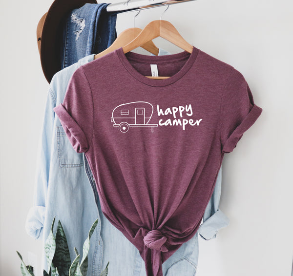 Happy Camper Shirt, Camping Shirt